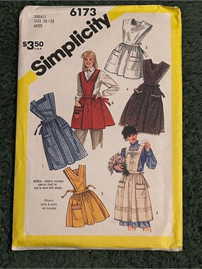 Vintage Simplicity 6173 Sewing Pattern Size Small